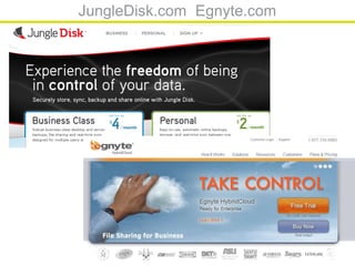 JungleDisk.com Egnyte.com




                            38
 