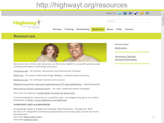 http://highwayt.org/resources




                                2
 