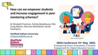 How can we empower students and increase engagement in peer mentoring ...