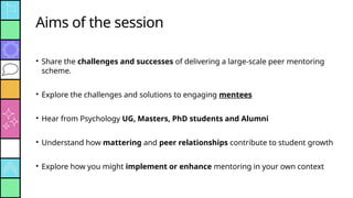 How can we empower students and increase engagement in peer mentoring ...