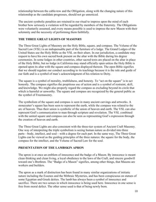 Entered Apprentice Handbook.pdf Freemasonry 134 the entered apprentice handbook | PDF