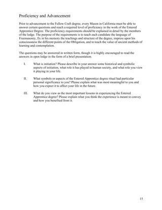 Entered Apprentice Handbook.pdf Freemasonry 134 the entered apprentice handbook | PDF