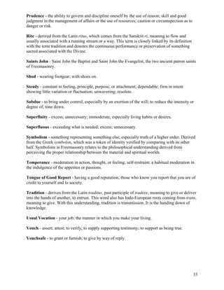 Entered Apprentice Handbook.pdf Freemasonry 134 the entered apprentice handbook | PDF