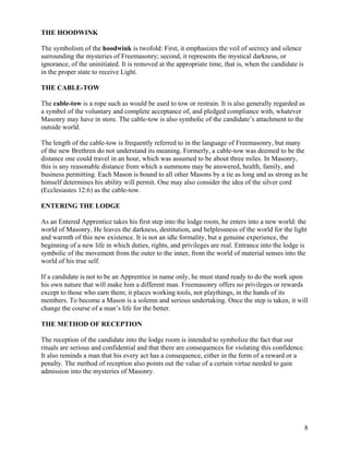 Entered Apprentice Handbook.pdf Freemasonry 134 the entered apprentice handbook | PDF