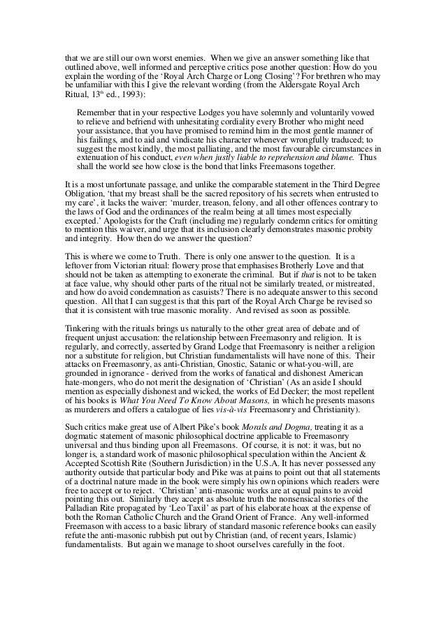 Freemasonry 197 the trials & tribulations of a masonic apologist