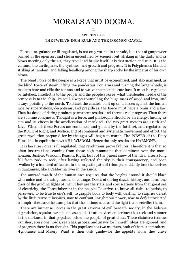 Freemasonry 236 morals and dogma - a. pike