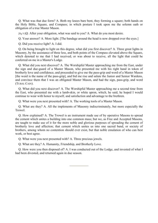 Freemasonry 249 the mysteries of freemasonry - capt. william morgan | PDF