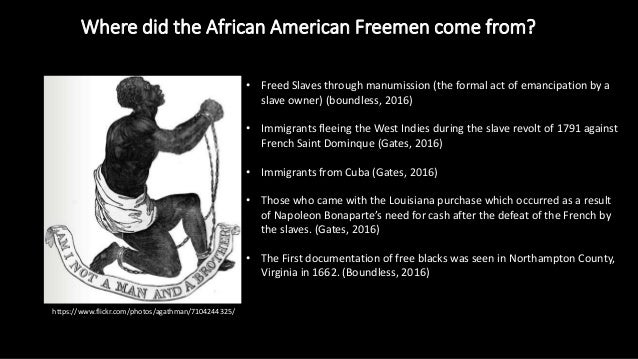Freemen Blacks In Colonial America - 
