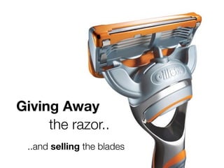 Giving Away
..and selling the blades
the razor..
 
