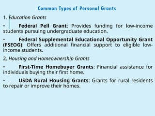Free Money for Your Goals - Exploring Personal Grants for U.S. 