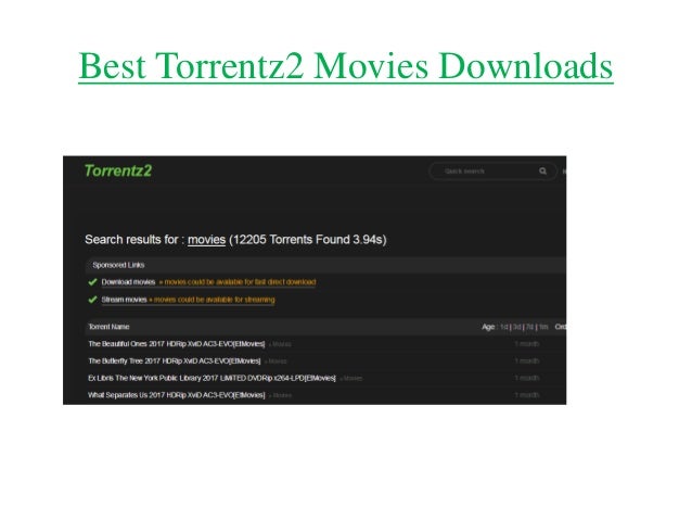 Free Movies Downloads By Torrentz2