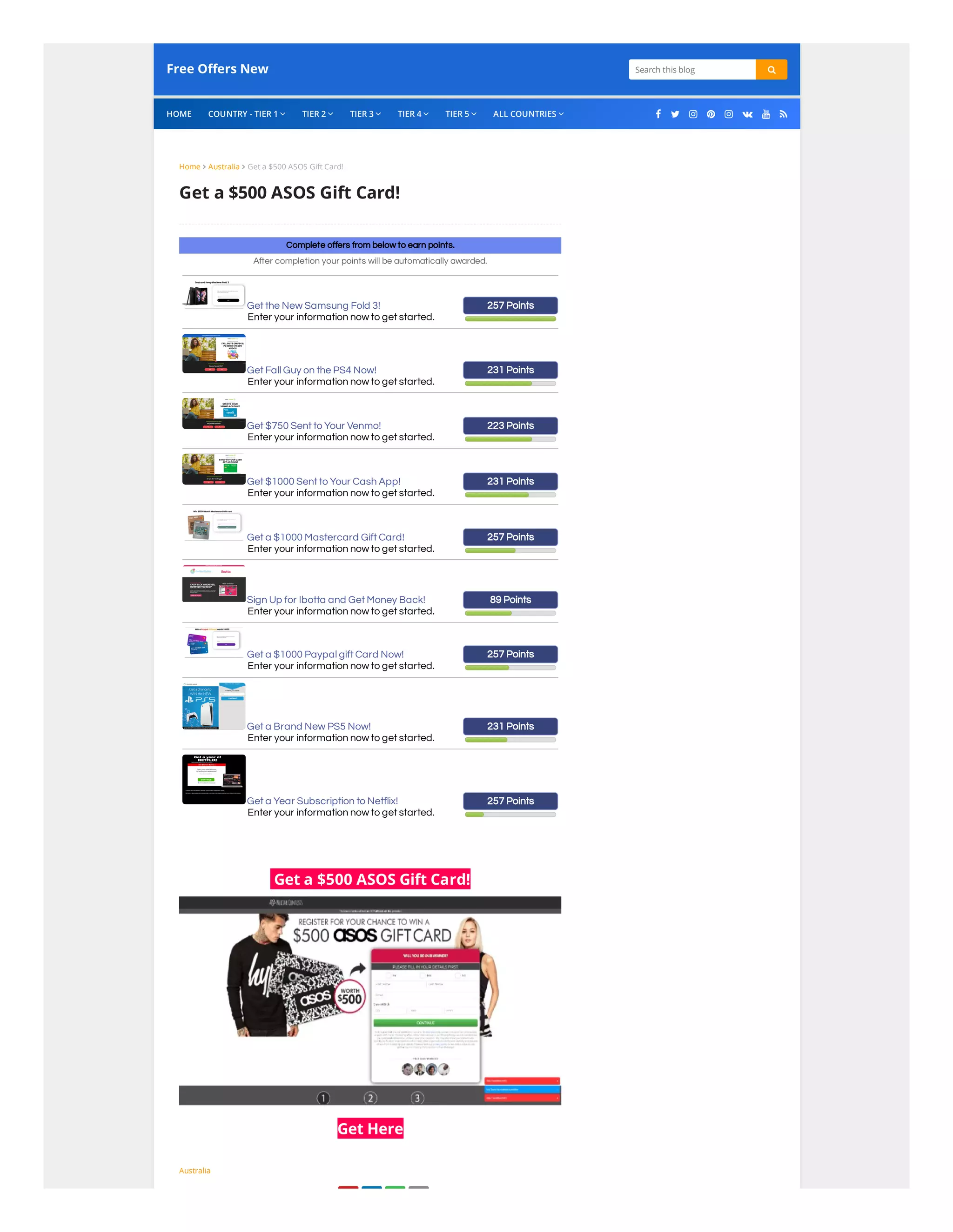 Get a $500 ASOS Gift Card! | PDF