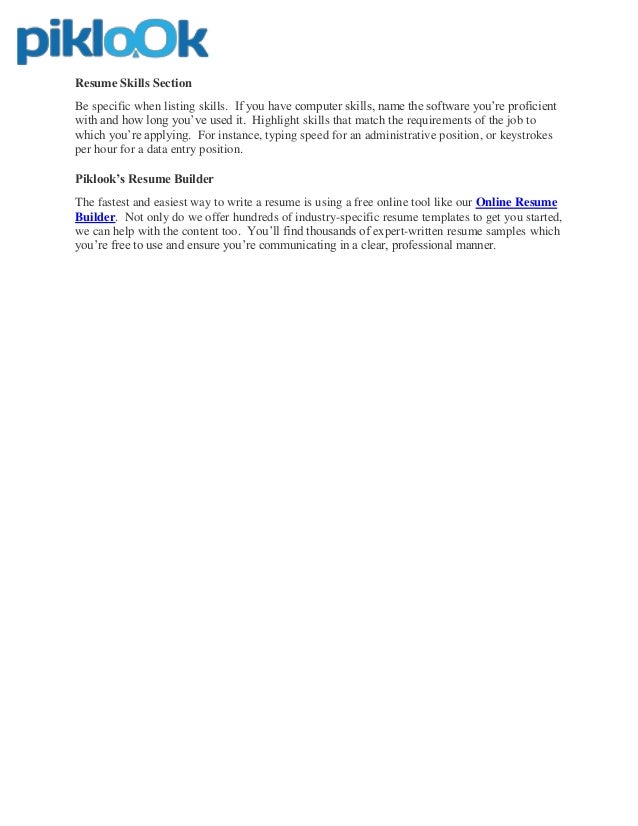 free online resume creator