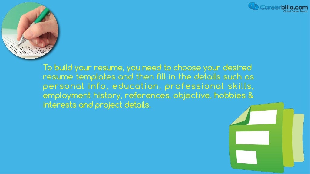 Free Online Resume Builder Tool