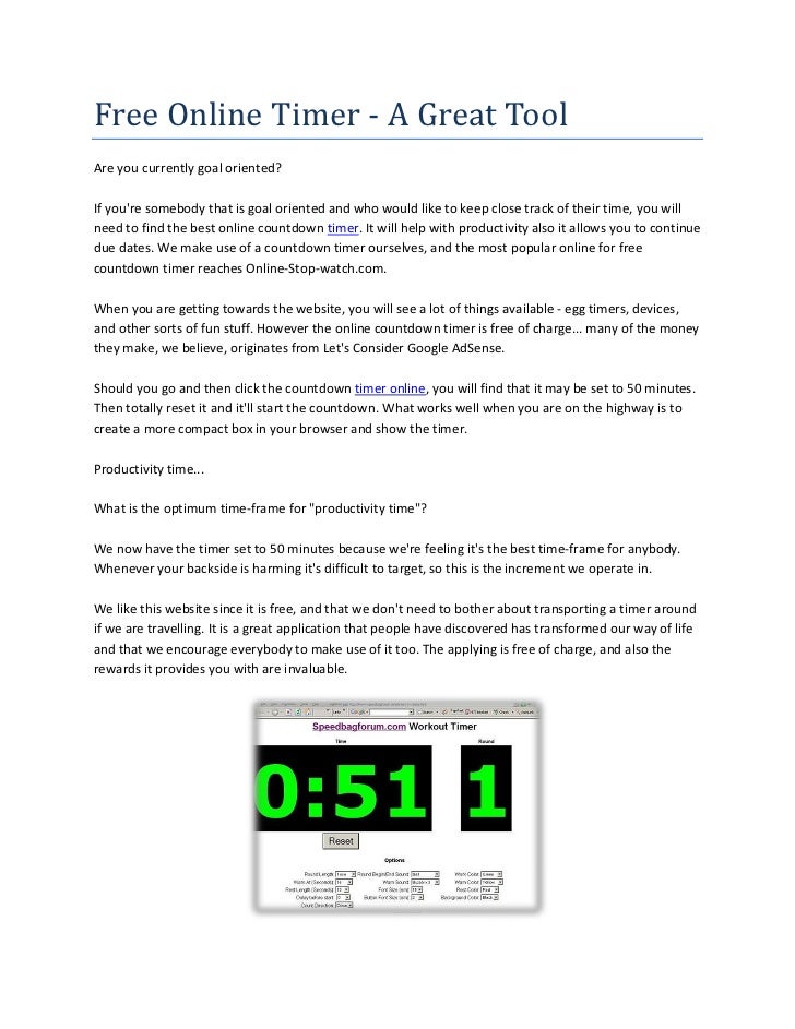 free online timer online timer 1 minute