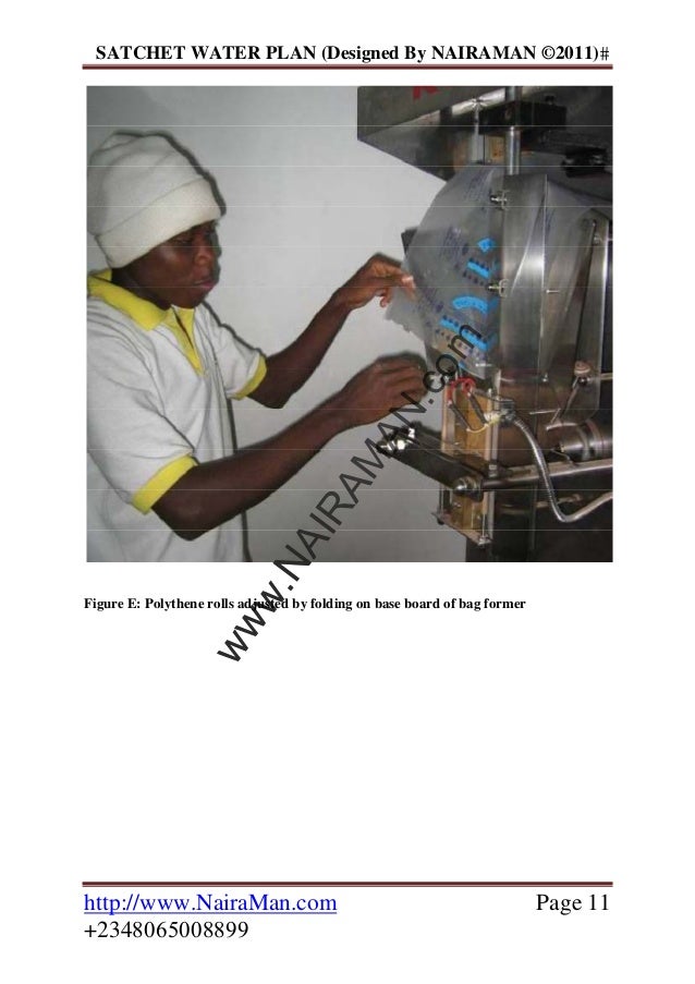 Business plan for sachet water production pdf image