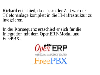 OpenERP und FreePBX-Swiss Integration