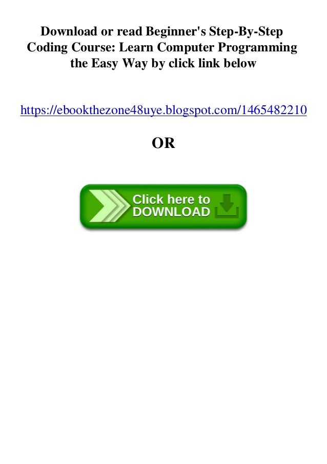 coding for beginners in easy steps pdf