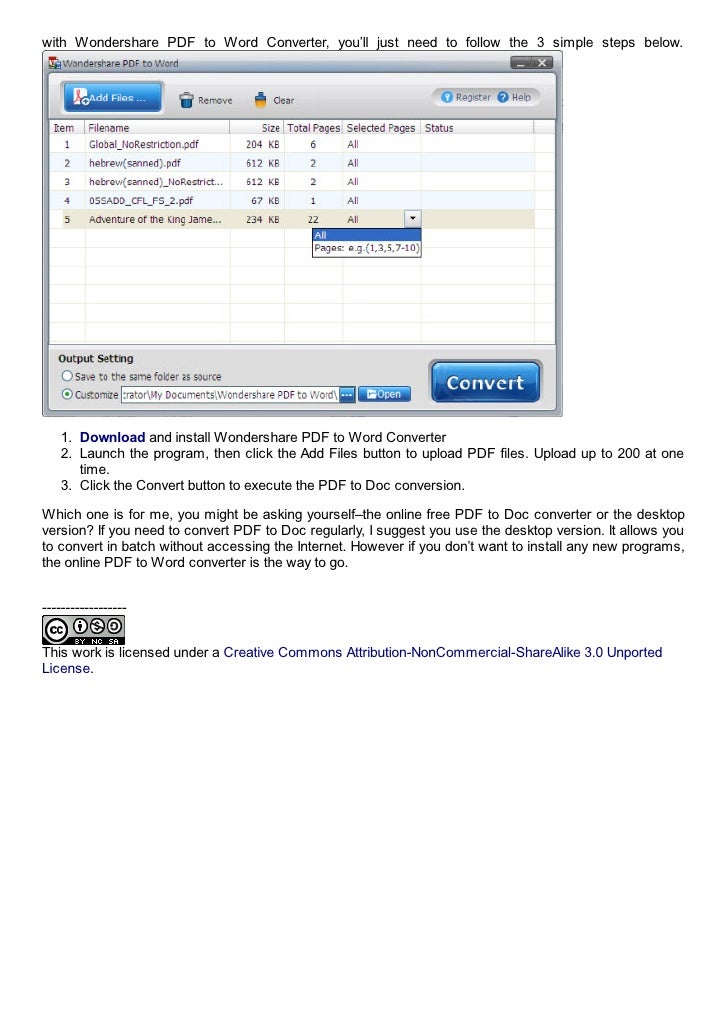Free Pdf To Doc Converters To Convert Pdf To Doc Free Pdf To Word B