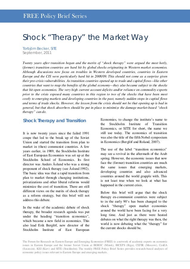 Shock “Therapy” the Market Way