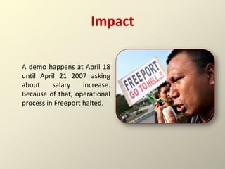 Freeport - CSR Problems