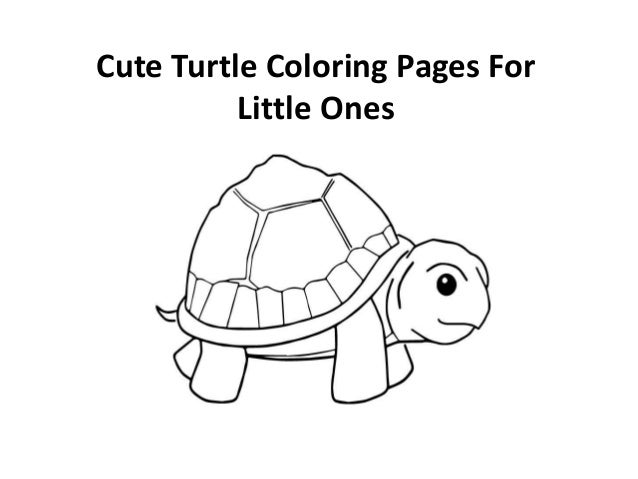 free printable cute turtle coloring pages for kids