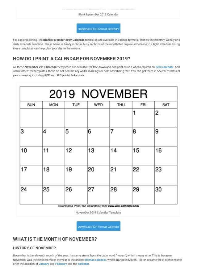 free printable november 2019 calendar wiki calendar