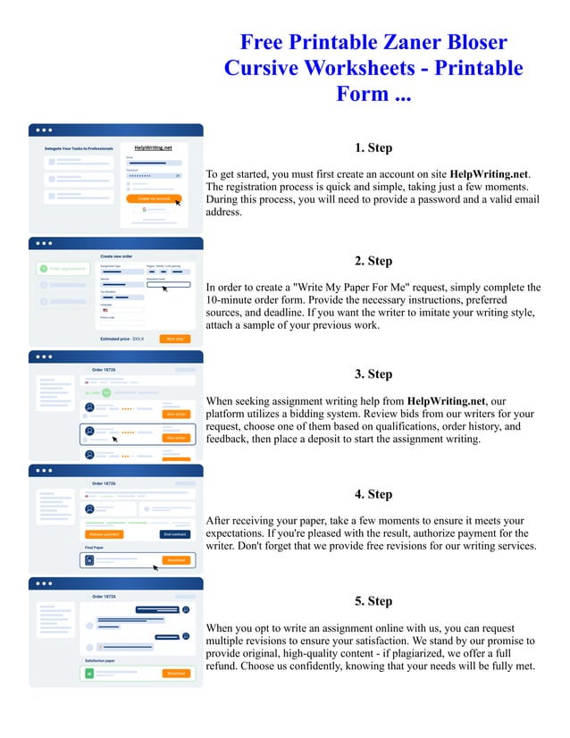 Free Printable Zaner Bloser Cursive Worksheets - Printable Form | PDF