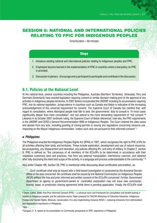 Free, prior and informed consent (fpic) in redd | PDF