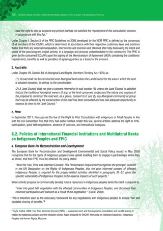Free, prior and informed consent (fpic) in redd | PDF