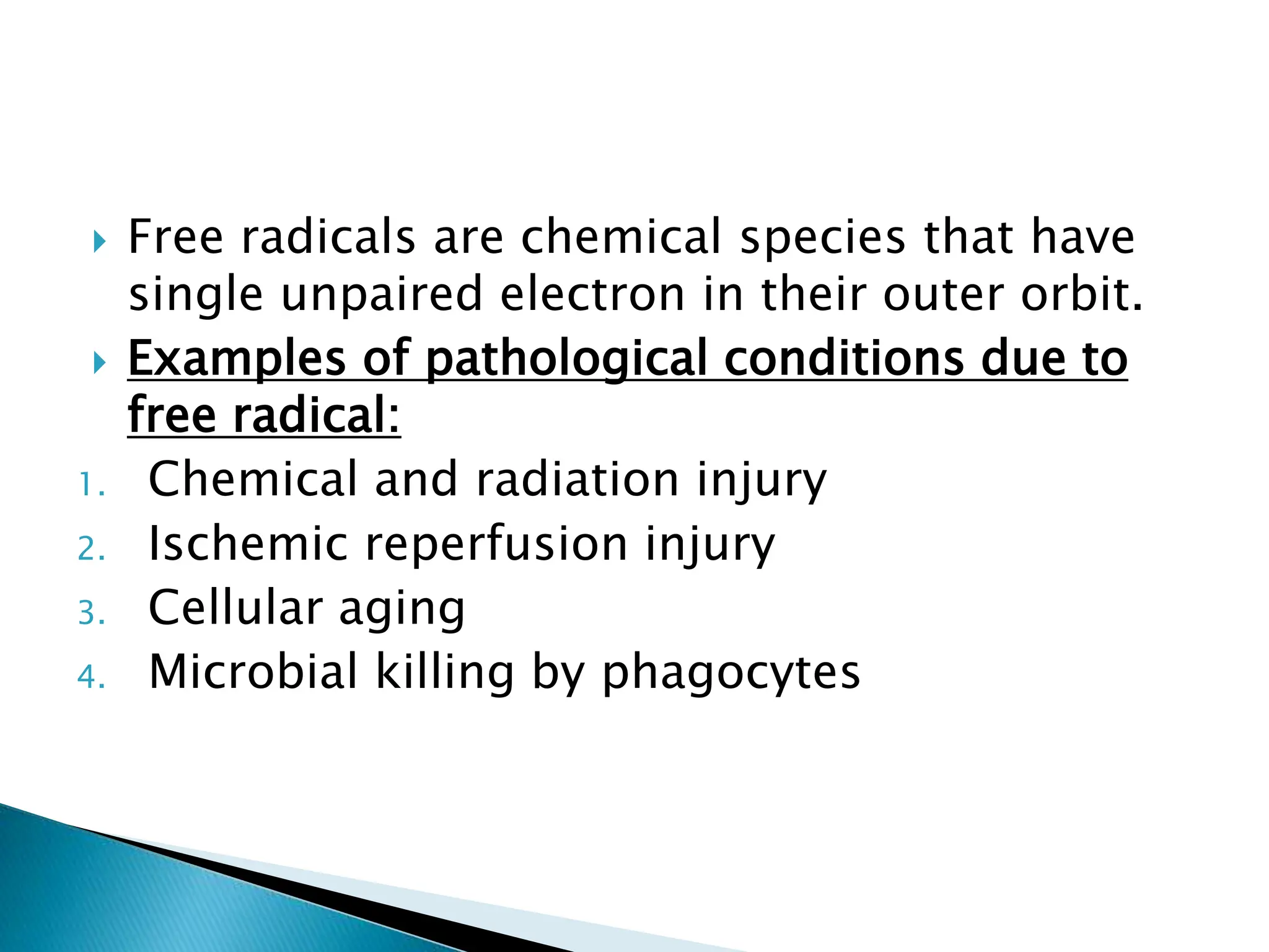 Free Radical Injury by prof dr naseer ppt | PPTX