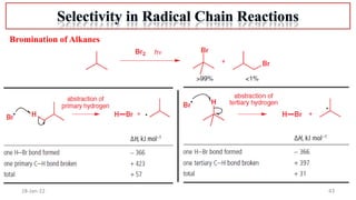 43
18-Jan-22
Bromination of Alkanes
 