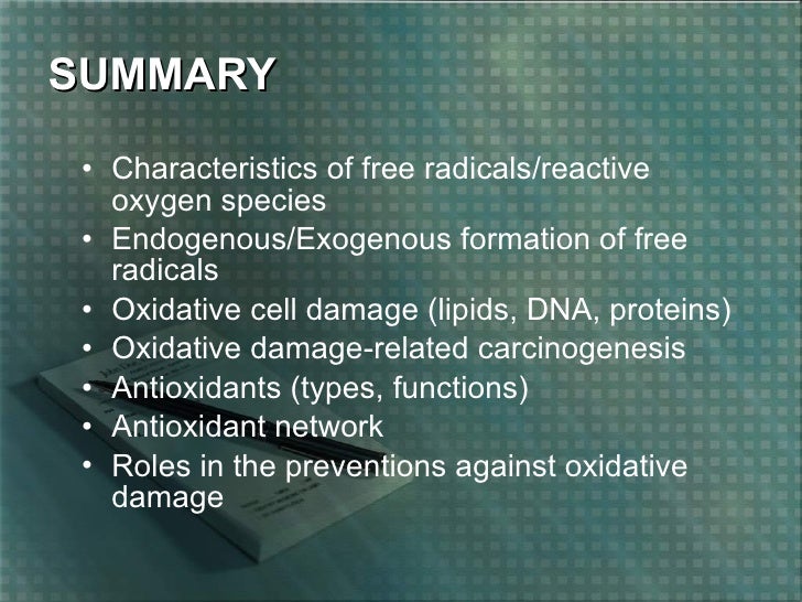 Free Radicals And Antioxidants