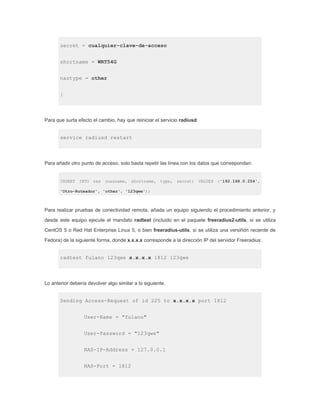 Free radiuconfiguracion