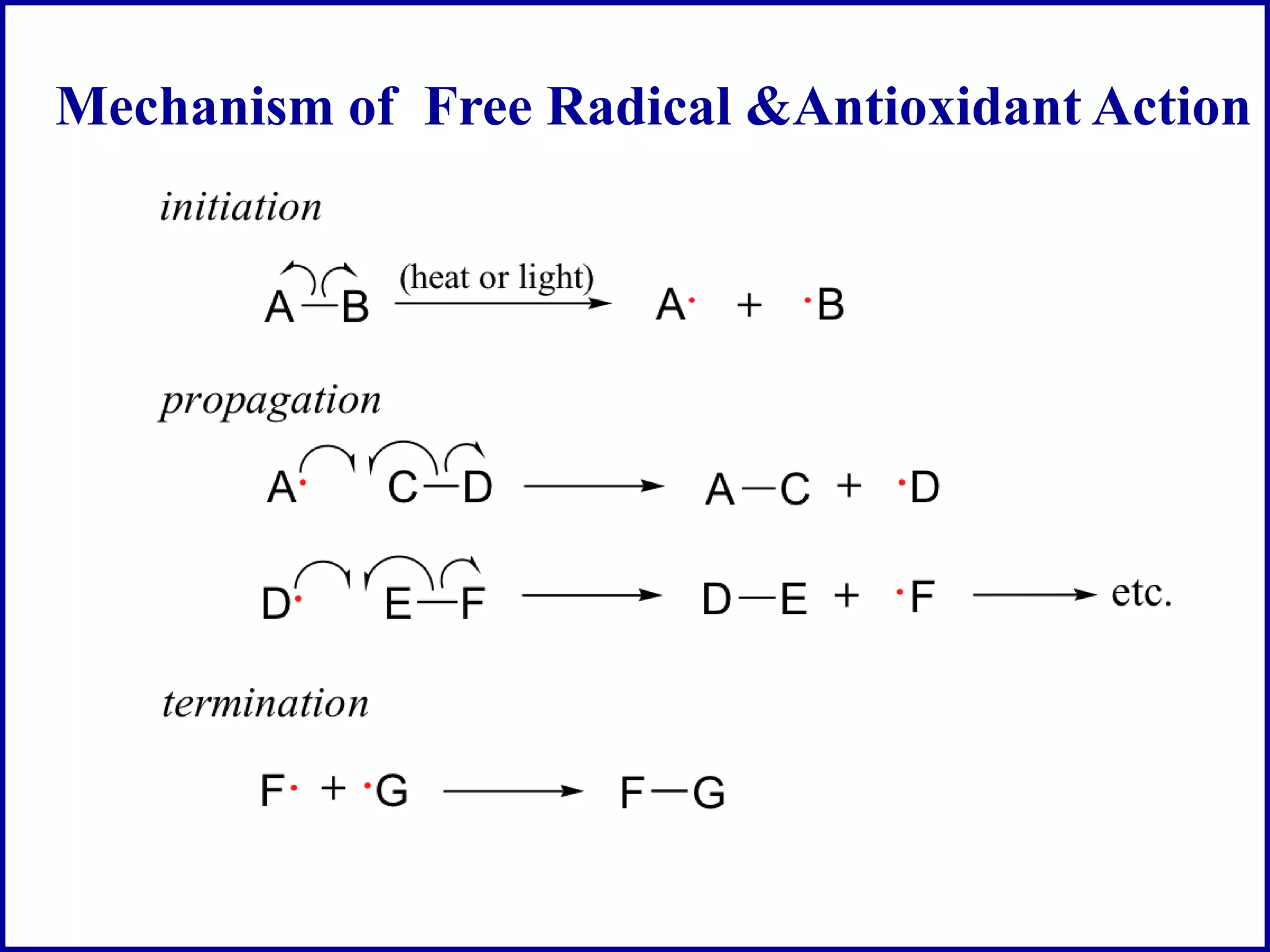 Free radical and antioxidant pdf chemistry science