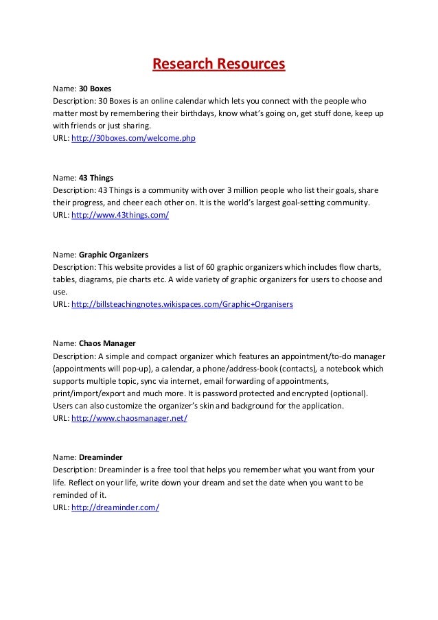 online list organizer