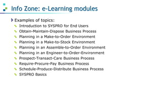 Syspro Example Free Resources for SYSPRO Customers | PPTX