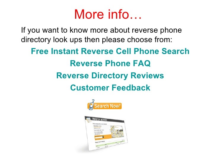 How to get a free reverse phone directory search