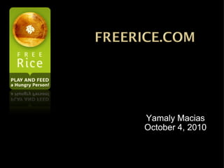 Yamaly Macias October 4, 2010 