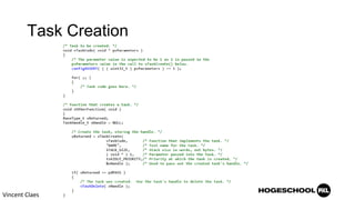 Task Creation
Vincent Claes
 