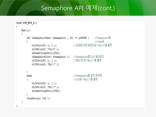 Semaphore API 예제(cont.)
 