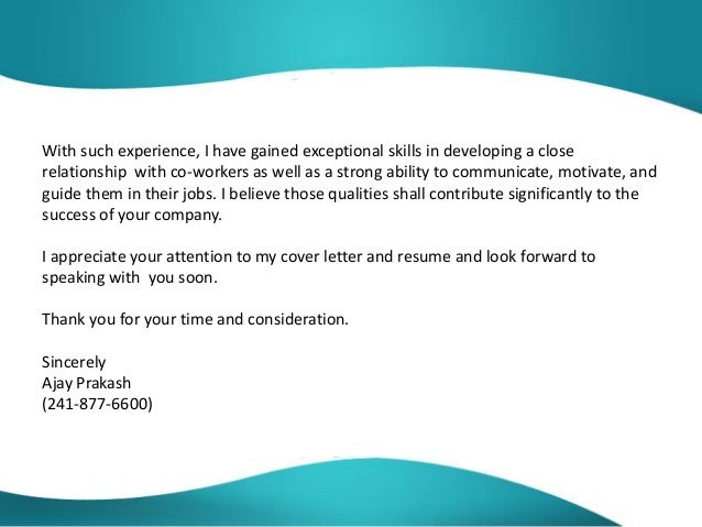 cover letter great
