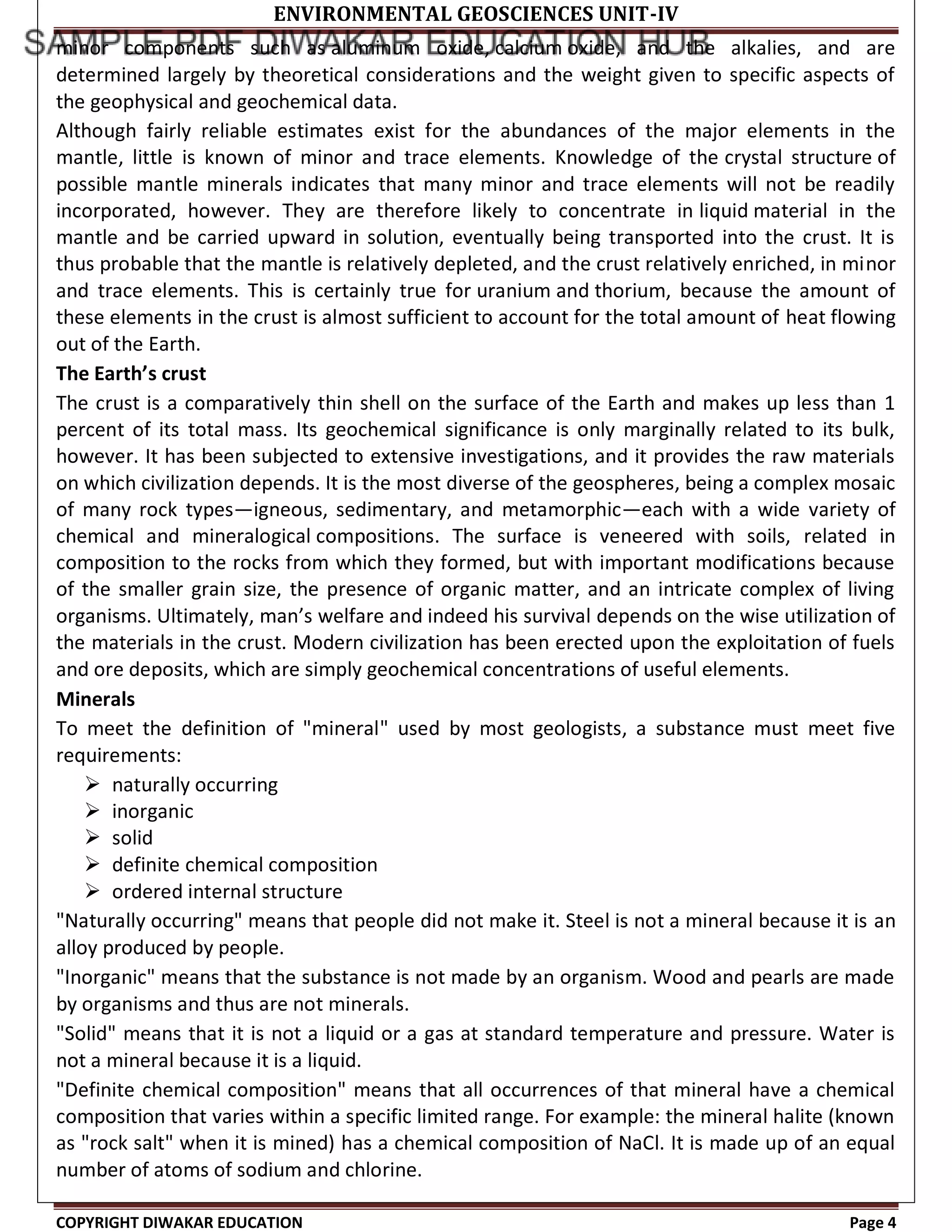 UGC NET Environment Science [EVS] Book PDF [Sample] | PDF