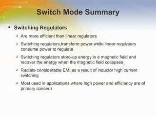 Introduction to Switching Regulators | PPT