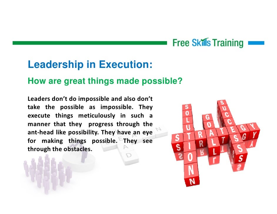 Free skills training presentation for leadership orientation program