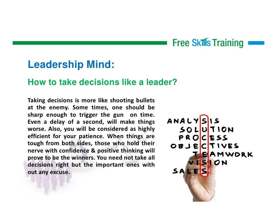 Free skills training presentation for leadership orientation program