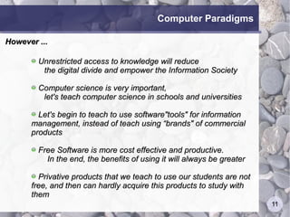 Free Software In The State