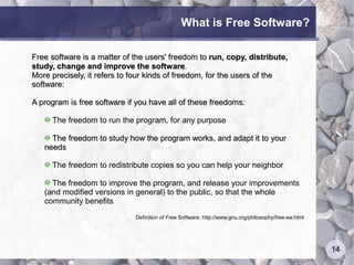 Free Software In The State