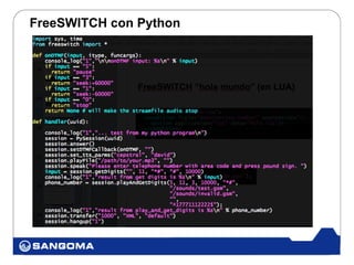FreeSWITCH con Python
 