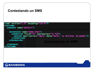 Contestando un SMS
 